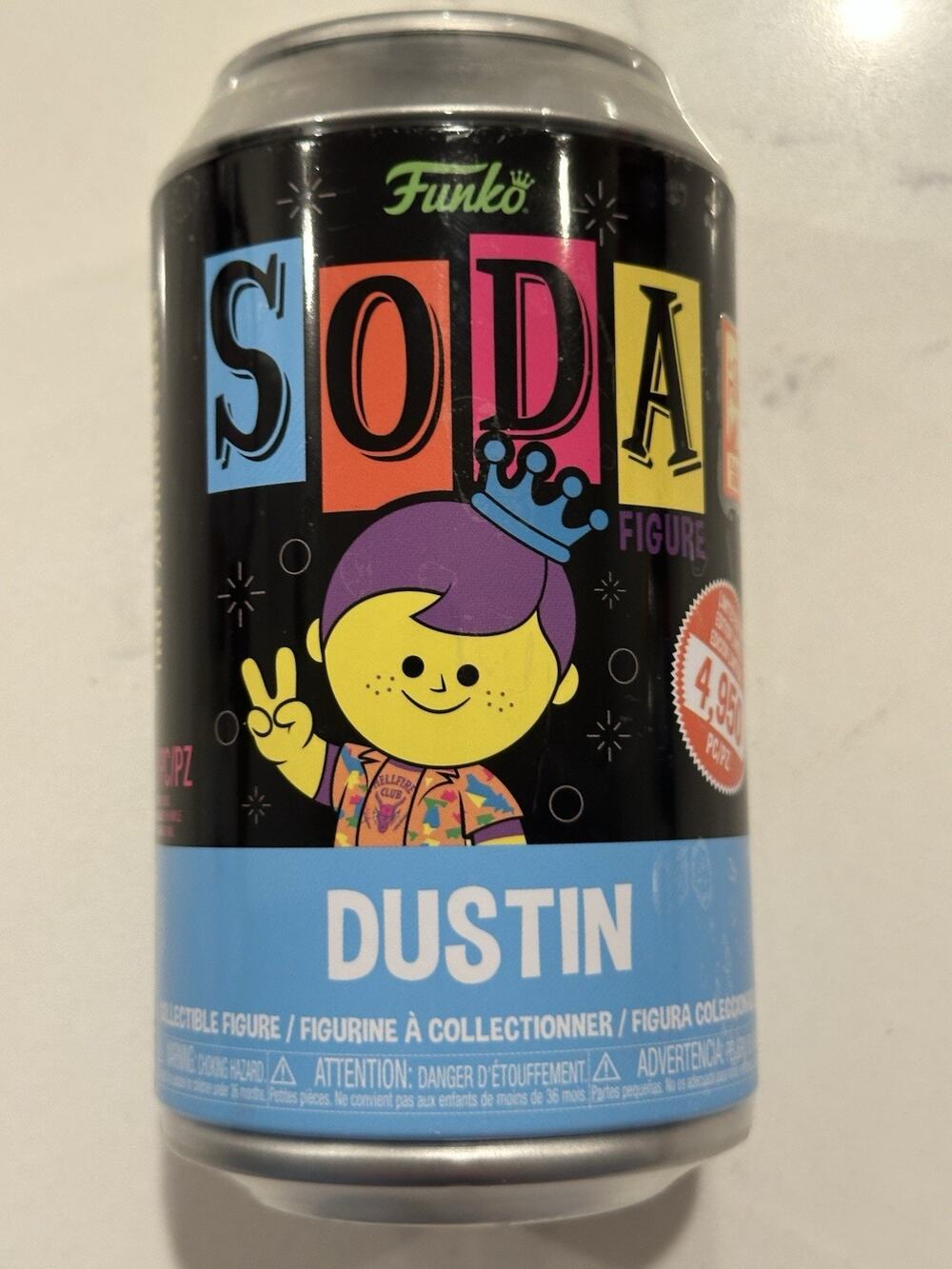 Funko Soda Freddy as Dustin (Black Light, Sealed) - 2023 Camp Fundays Exclusive